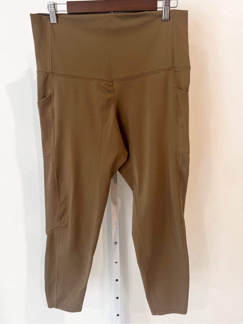 Champion Mocha Brown High Waist Ankle Length Active Leggings Womens XXL